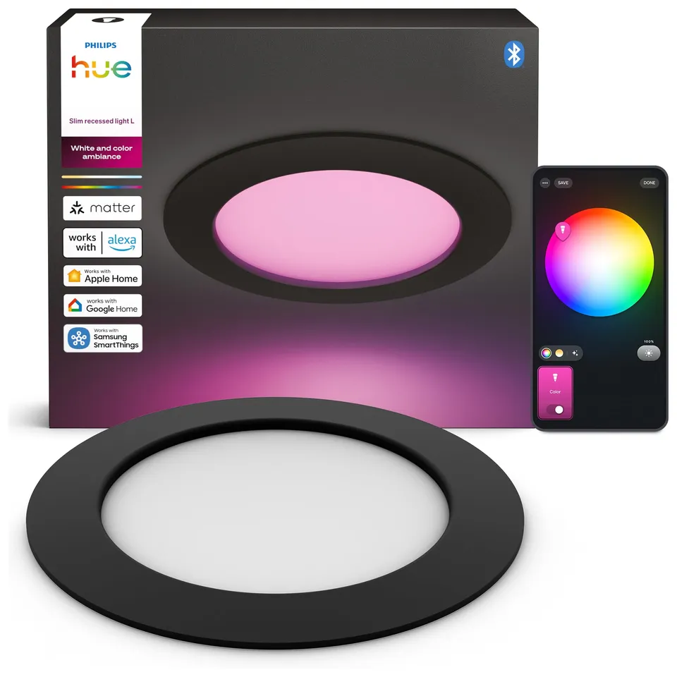 philips-hue-slim-downlight-spot-encastrable-fin-led-1500-lm-170-mm-spectre-compl image 1