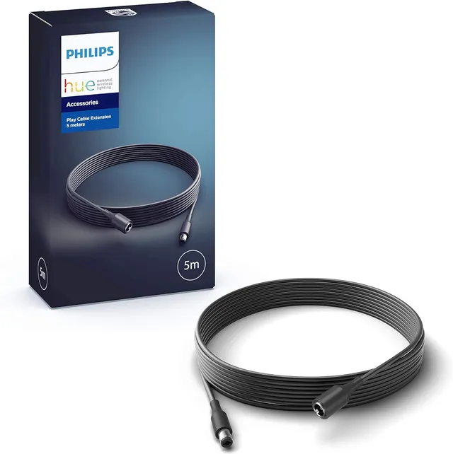 philips-hue-play-c-ble-d-extension-5-m-tres-noir-pour-barres-lumineuses-hue-play image 1