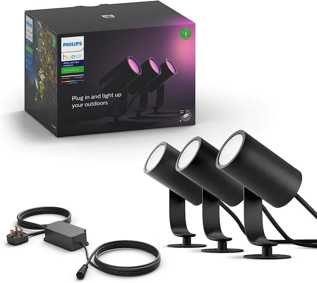 philips-hue-white-and-color-ambiance-lily-kit-de-3-spots-ext-rieurs-intelligents image 1