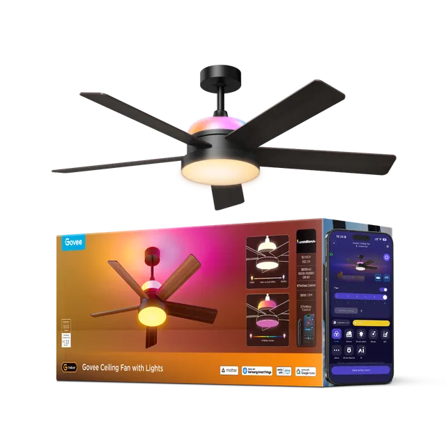 govee-ventilateur-de-plafond-avec-clairage-132-cm-couleur-changeante-5000-cfm-mo image 1