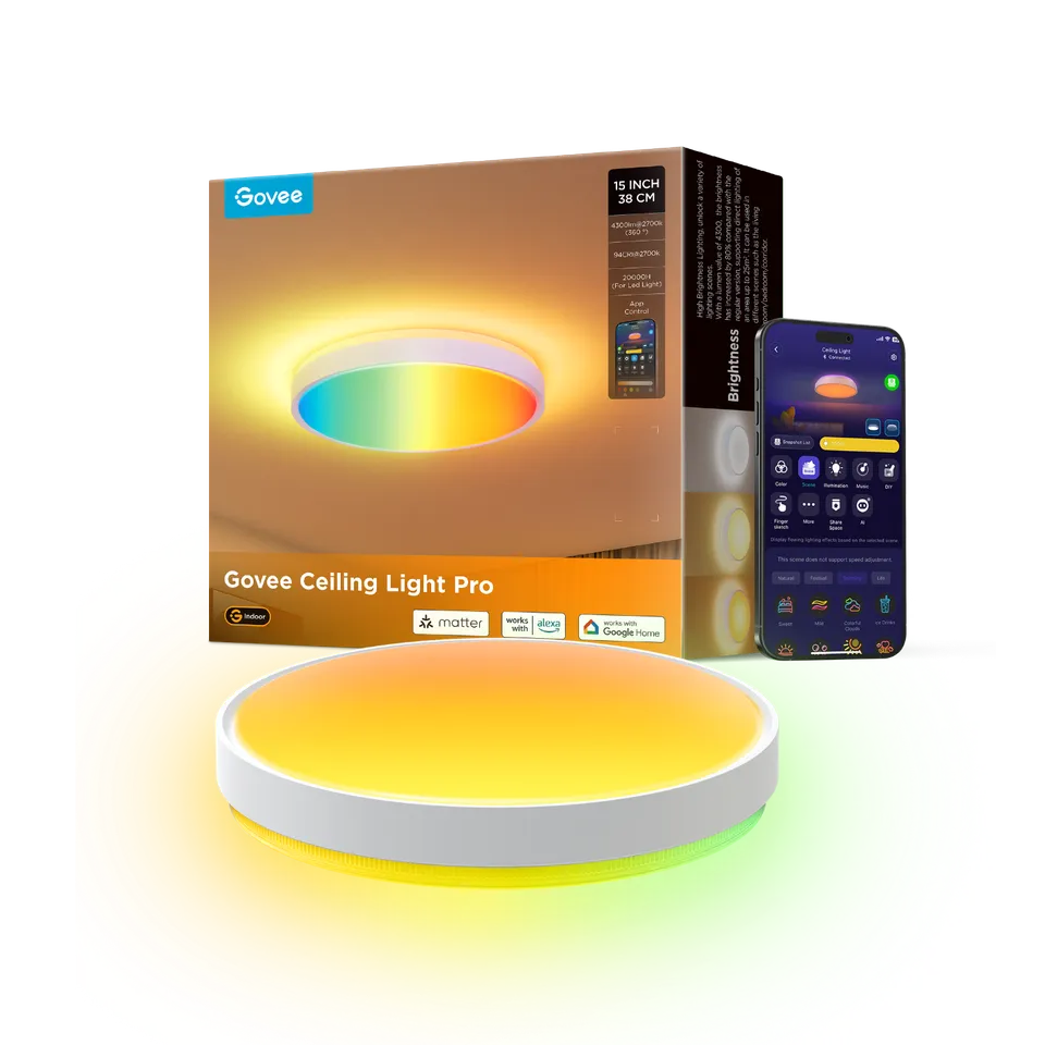 govee-38cm-rgbicww-smart-ceiling-light-pro-h60a6-reconditionn-plafonnier-connect image 1