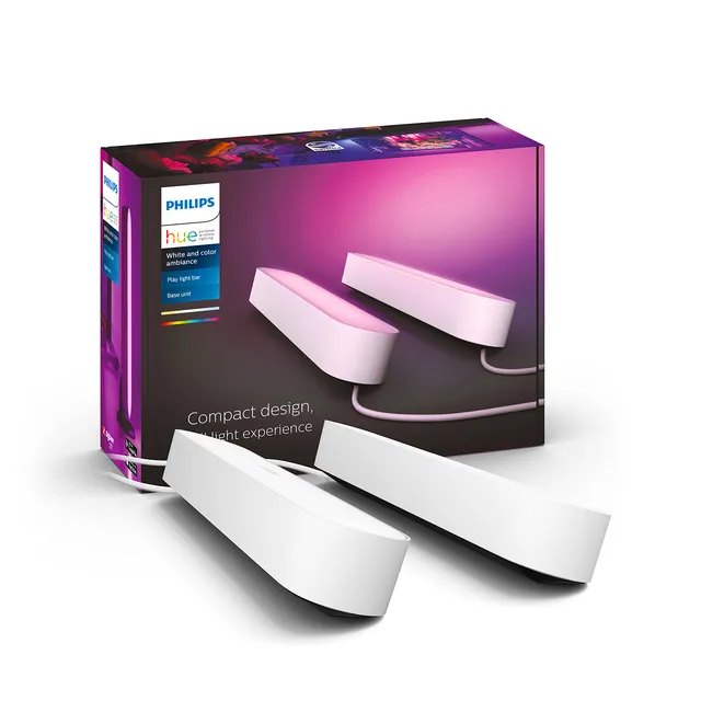 philips-hue-play-white-color-ambiance-barre-lumineuse-connect-e-pack-de-2-avec-u image 1