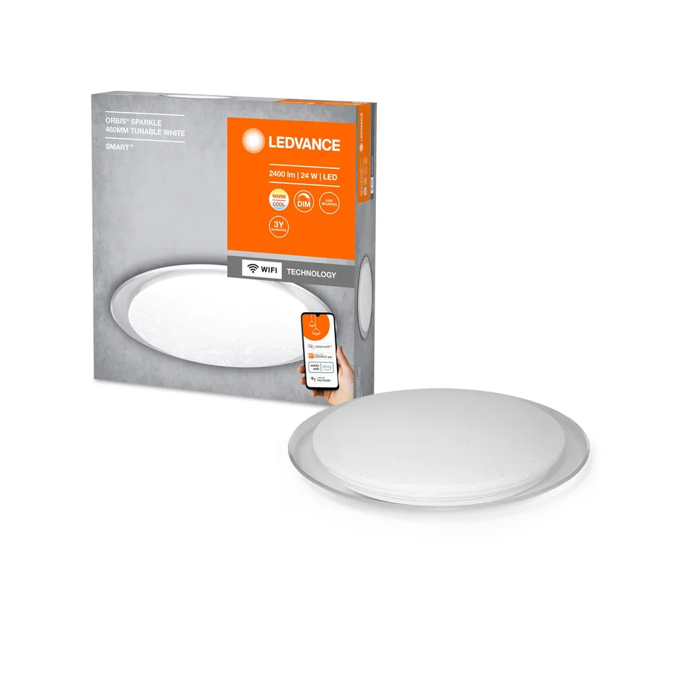 ledvance-orbis-sparkle-smart-wifi-plafonnier-led-46-cm-scintillant-dimmable-24w- image 1