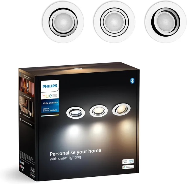 philips-hue-milliskin-white-ambiance-lot-de-3-spots-encastr-s-connect-s-70-mm-40 image 1