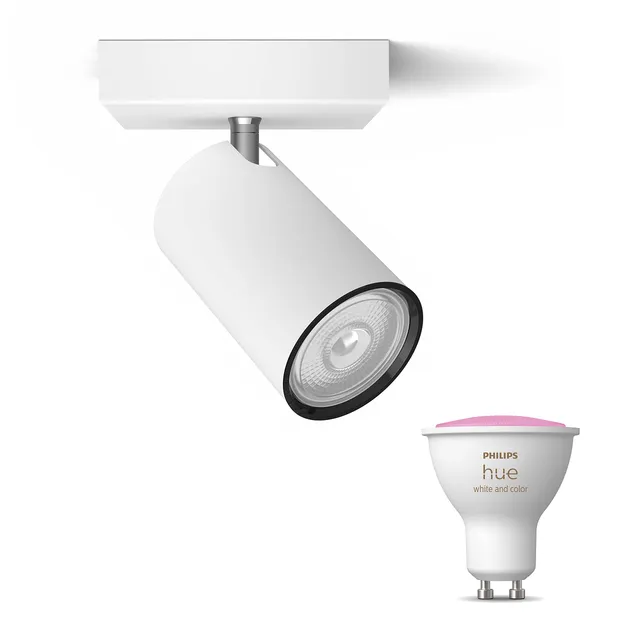 philips-hue-kosipo-spot-en-saillie-blanc-spot-mural-orientable-gu10-white-and-co image 1