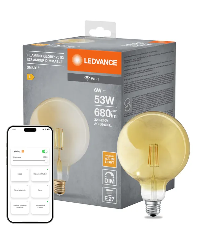 ledvance-smart-wifi-gold-ampoule-led-globe-filament-dimmable-6-w-2400-k-e27-725- image 1