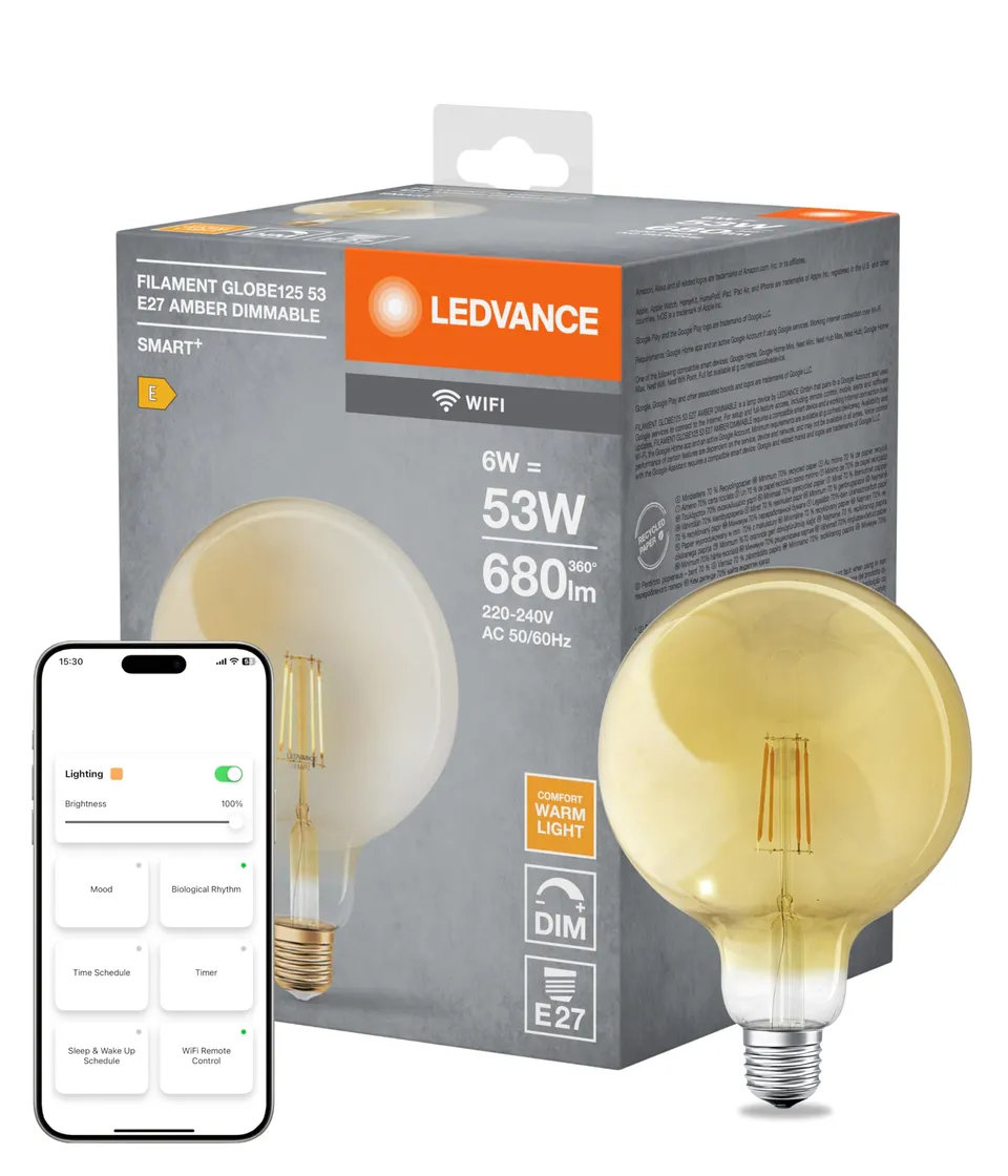 ledvance-smart-wifi-gold-ampoule-led-globe-filament-dimmable-6-w-2400-k-e27-725- image 1