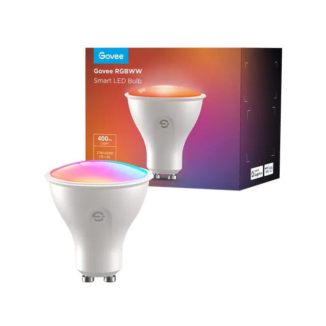 govee-rgbww-smart-light-bulb-ampoule-intelligente-gu10-e27-rgbww-millions-de-cou image 1