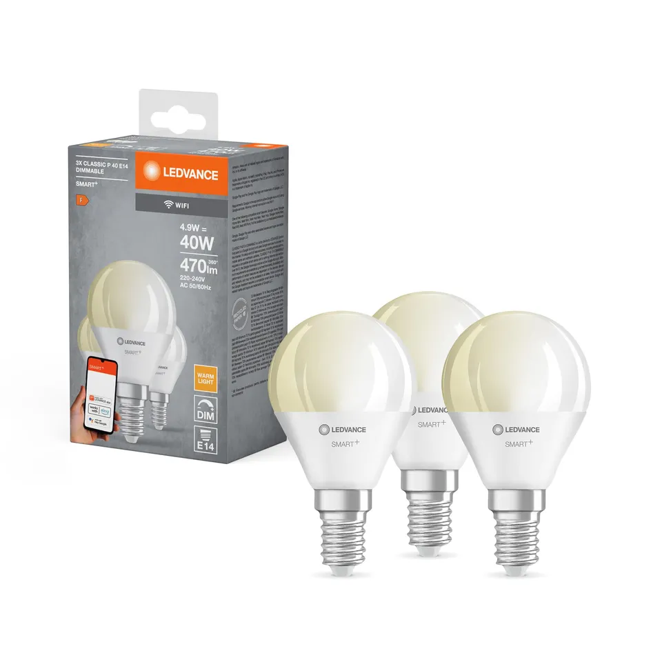 ledvance-smart-wifi-ampoule-led-e14-d-polie-blanc-chaud-2700k-470-lm-remplacemen image 1