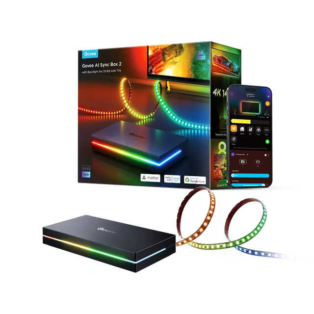 govee-ai-sync-box-kit-2-bo-tier-de-synchronisation-hdmi-2-1-8k-avec-effets-d-cla image 1