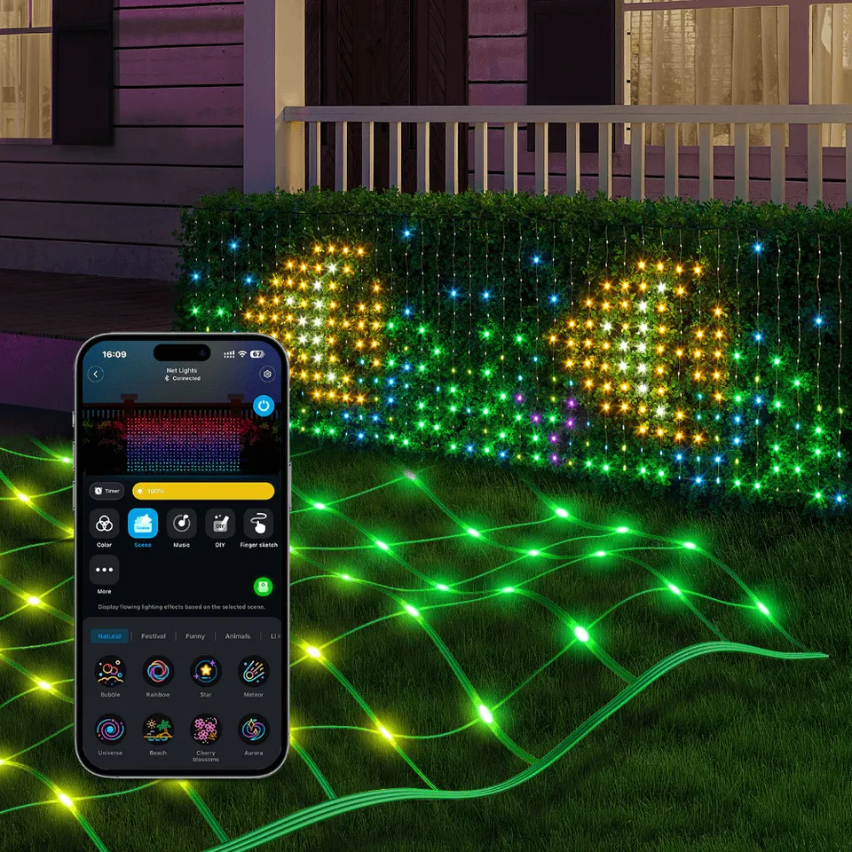 govee-net-lights-guirlande-filet-rgbic-ext-rieure-tanche-reconditionn-e image 1