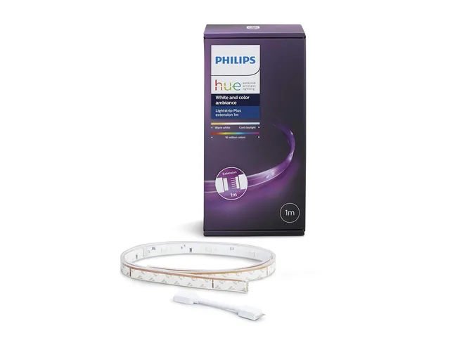 philips-hue-lightstrip-plus-extension-1-m-de-bande-lumineuse-led-int-rieure-plas image 1
