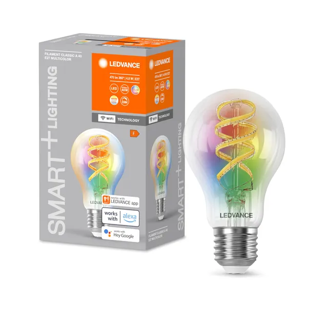ledvance-smart-wifi-ampoule-led-connect-e-transparente-e27-4-8w-470lm-rgb-multic image 1