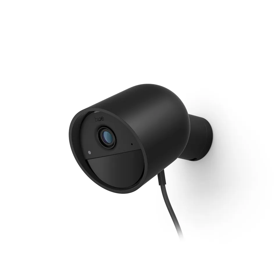 philips-hue-cam-ra-de-s-curit-filaire-intelligente-1080p-noire-int-rieur-ext-rie image 1