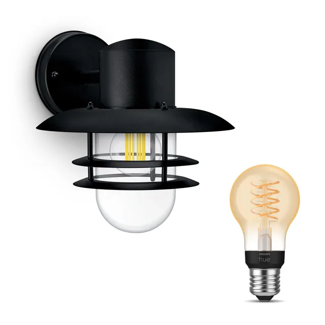 philips-hue-inyma-applique-murale-d-ext-rieur-vers-le-bas-noir-e27-hue-white-fil image 1