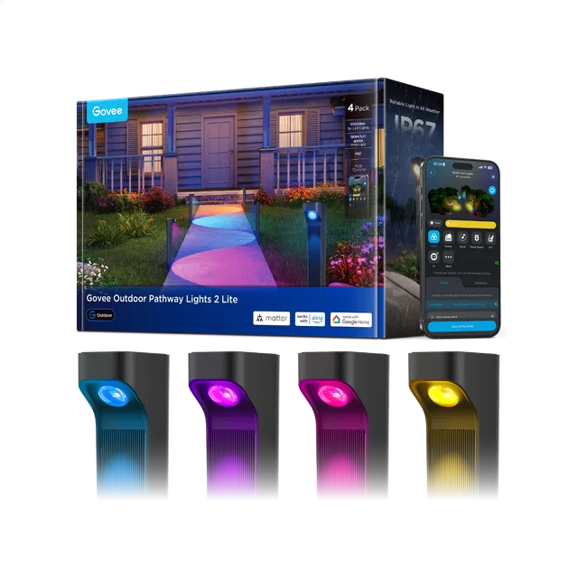 govee-outdoor-pathway-lights-2-lite-bornes-lumineuses-d-all-e-ext-rieures-intell image 1