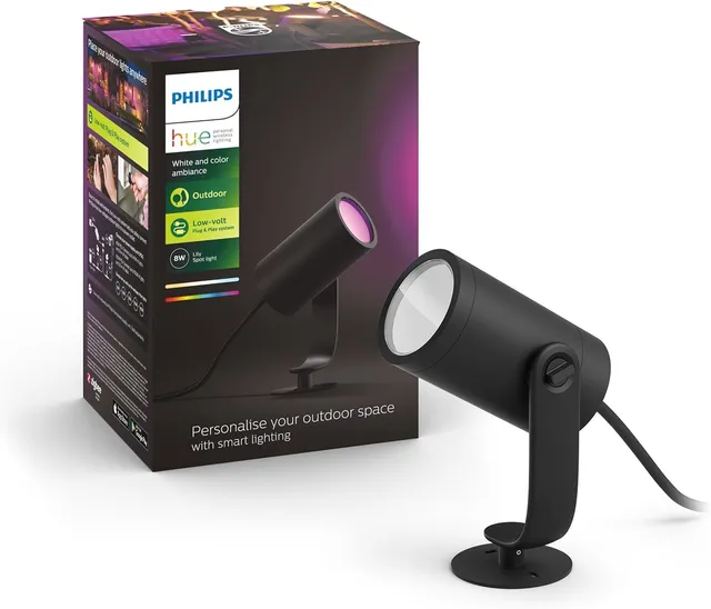 philips-hue-white-and-color-ambiance-lily-spot-ext-rieur-led-sur-piquet-de-jardi image 1