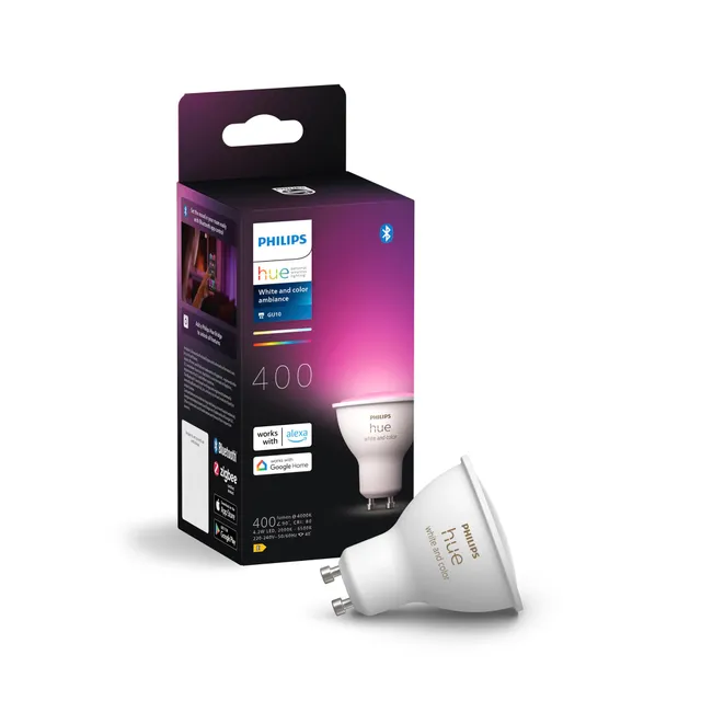 philips-hue-white-and-color-ambiance-ampoule-connect-e-gu10-blanc-et-couleur-blu image 1