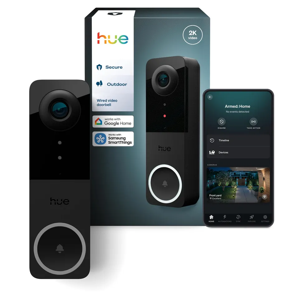 philips-hue-secure-sonnette-vid-o-filaire-2k-grand-angle-180-cam-ra-de-surveilla image 1