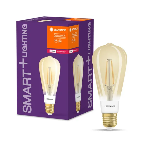 ledvance-smart-ampoule-led-connect-e-zigbee-e27-golden-edison-filament-clair-bla image 1