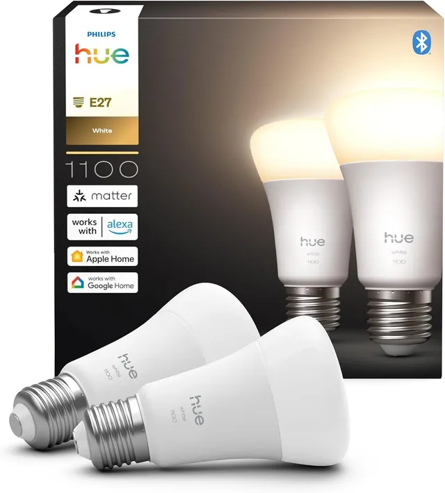 philips-hue-ampoule-connect-e-led-a60-e27-white-2700-k-9-5-w-1100-lm-variateur-u image 1
