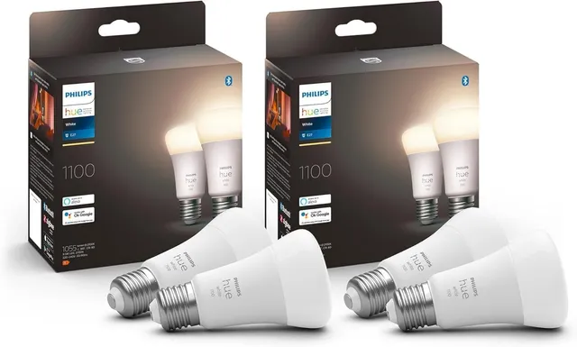 philips-hue-white-ancienne-g-n-ration-pack-de-4-ampoules-led-connect-es-e27-75-w image 1
