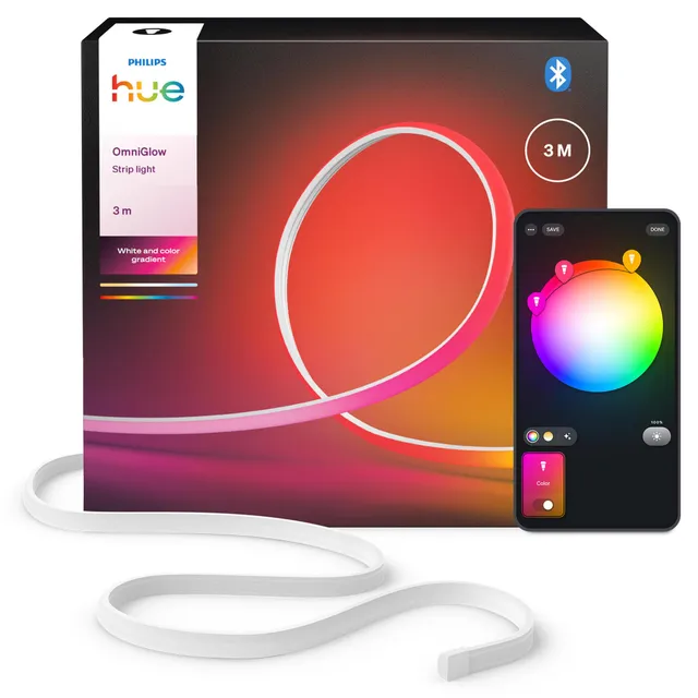 philips-hue-omniglow-micro-bande-led-3-m-tres-rgb-blanc-2700-lm-flexible-et-d-co image 1