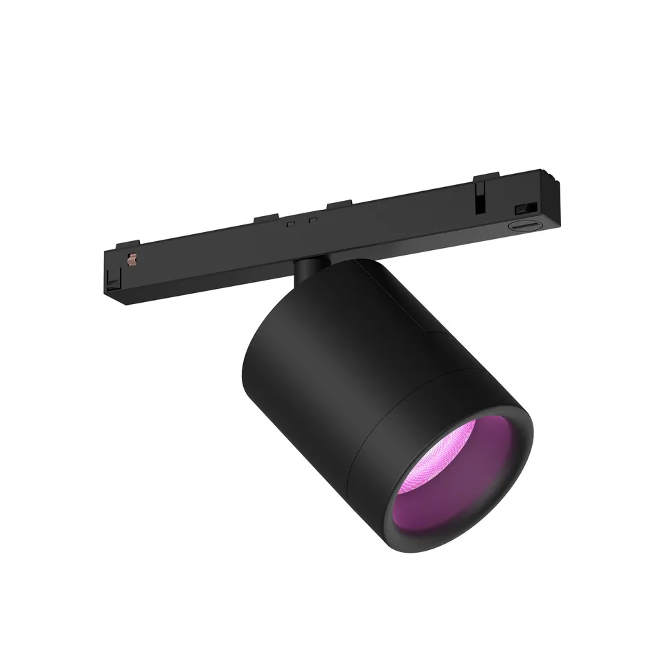 philips-hue-perifo-spot-cylindrique-noir-sur-rail-bluetooth-compatible-alexa-goo image 1