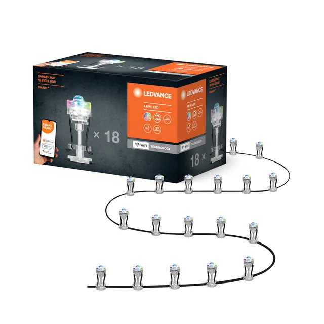 ledvance-smart-clairage-de-jardin-led-intelligent-wifi-kit-de-base-18-points-lum image 1