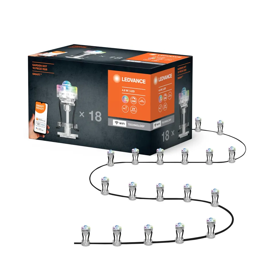 ledvance-smart-clairage-de-jardin-led-intelligent-wifi-kit-de-base-18-points-lum image 1