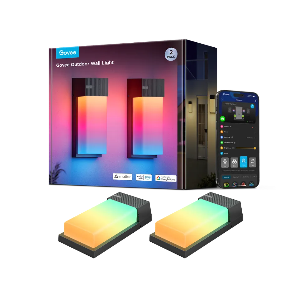 govee-outdoor-wall-light-applique-murale-ext-rieure-intelligente-rgbic-1500lm-ip image 1