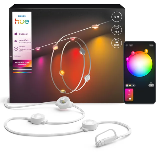 philips-hue-festavia-extension-de-guirlande-lumineuse-ext-rieure-permanente-9-m- image 1
