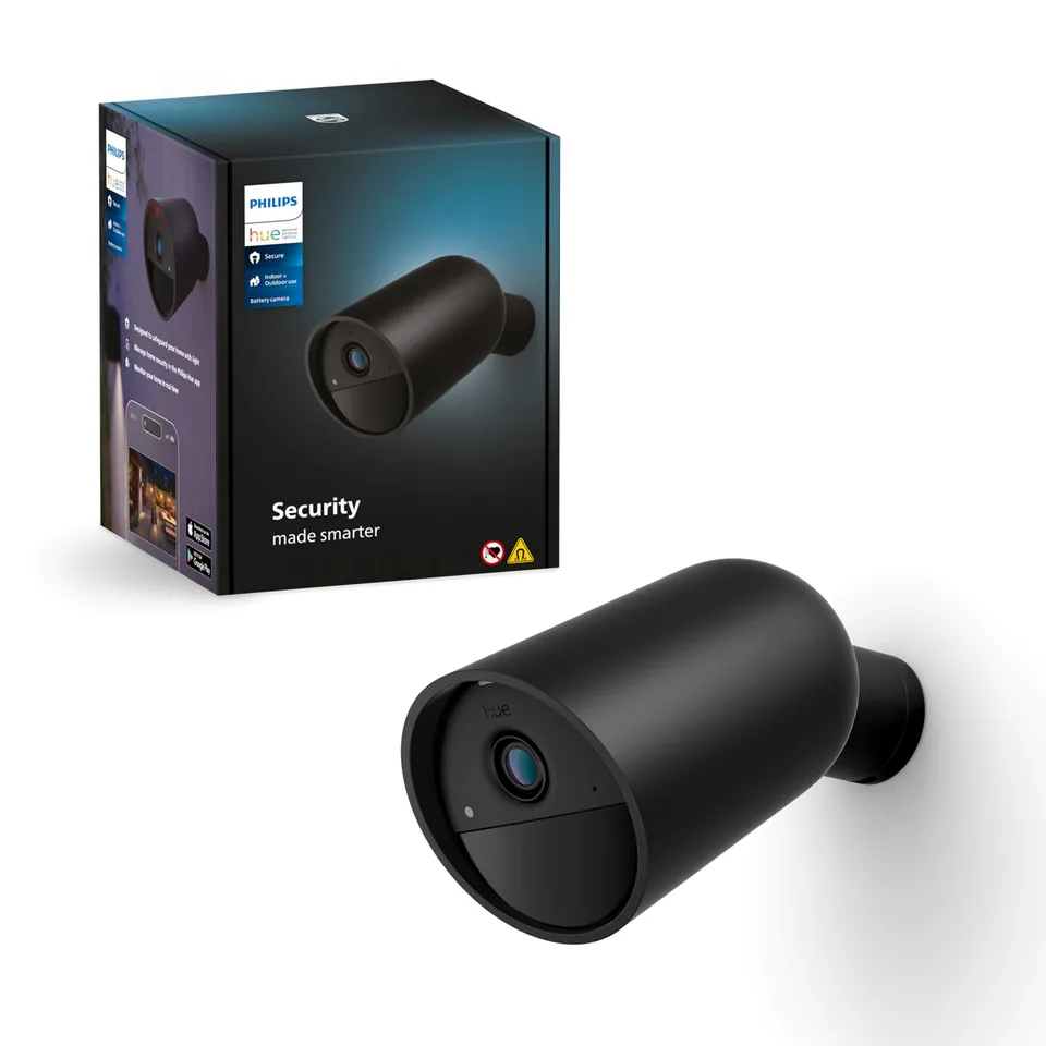 philips-hue-secure-cam-ra-de-s-curit-hd-1080p-sans-fil-rechargeable-int-rieur-ex image 1