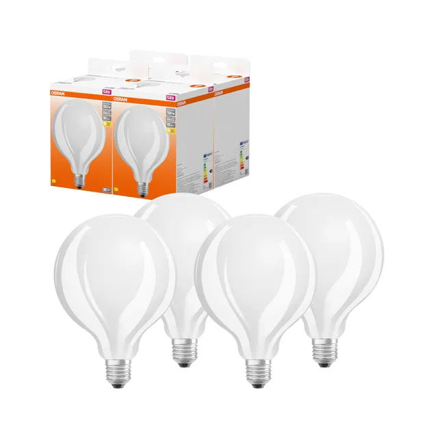 osram-ledvance-led-star-globe125-pack-de-4-ampoules-led-filament-mat-globe-125-m image 1