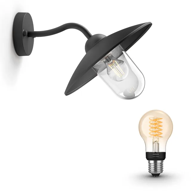 philips-mygarden-hammock-lampe-murale-ext-rieure-noire-led-jardin-avec-ampoule-p image 1