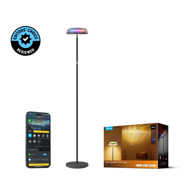 govee-uplighter-floor-lamp-h60b0-reconditionn-lampadaire-smart-tri-zone-avec-5-m image 1