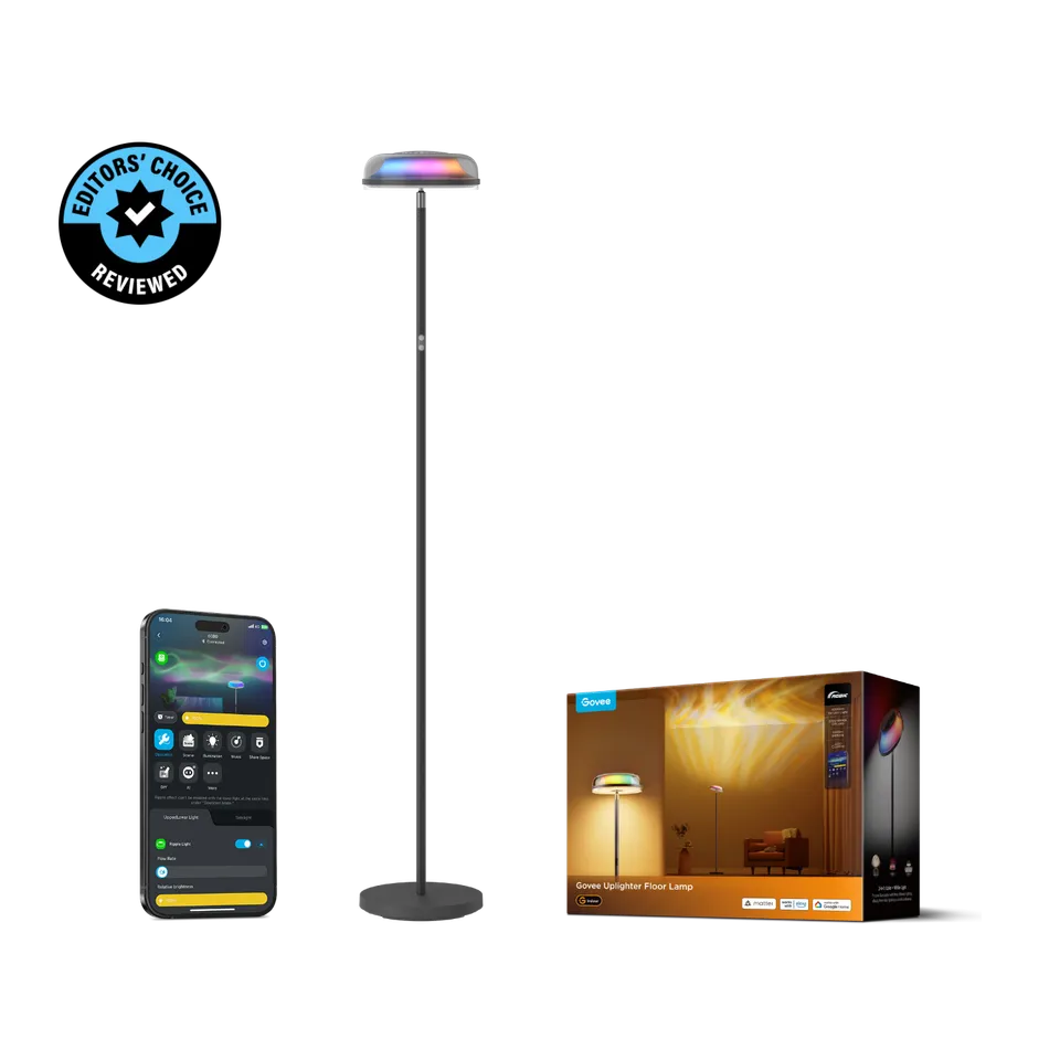 govee-uplighter-floor-lamp-lampadaire-led-intelligent-effets-ripple-et-n-buleuse image 1