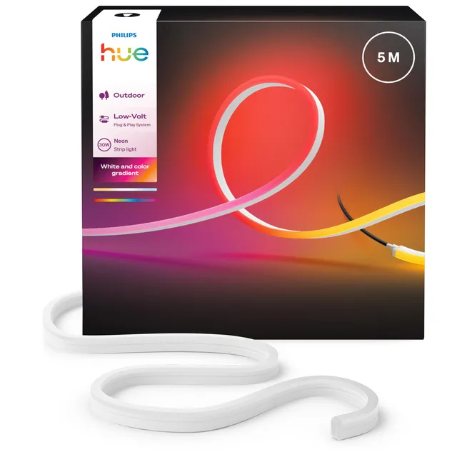 philips-hue-n-on-ruban-led-ext-rieur-5m-1100-lm-chromasync-flexible-et-courbable image 1