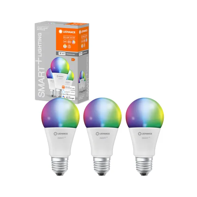 ledvance-smart-wifi-classic-multicolore-lot-de-3-ampoules-led-e27-connect-es-wi- image 1