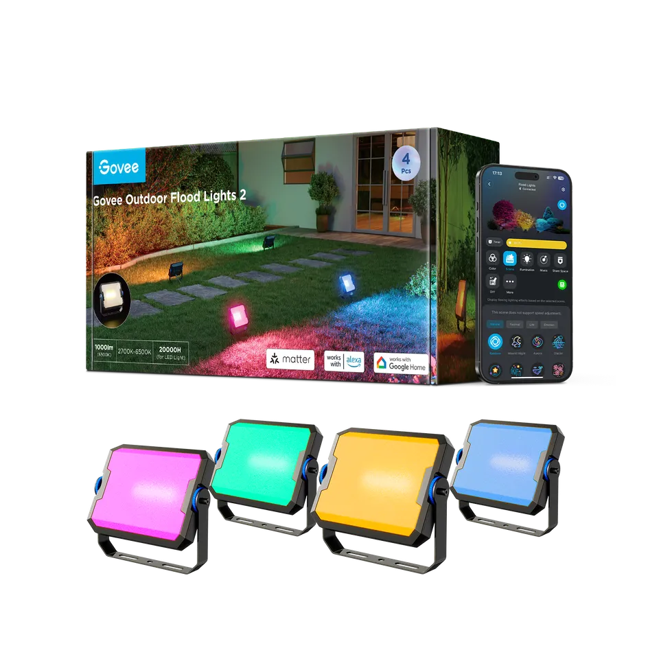 govee-outdoor-flood-lights-2-projecteurs-ext-rieurs-rgb-intelligents-16-millions image 1