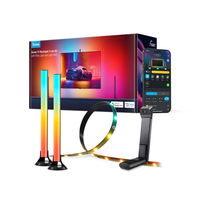 govee-tv-backlight-3-lite-kit-neuf-r-tro-clairage-tv-immersif-dreamview-avec-syn image 1