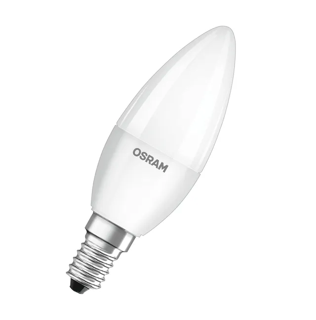 ledvance-osram-led-base-classic-b40-ampoule-bougie-filament-e14-d-polie-470-lm-b image 1