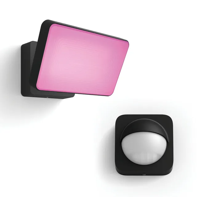 philips-hue-discover-projecteur-ext-rieur-noir-white-color-ambiance-avec-d-tecte image 1
