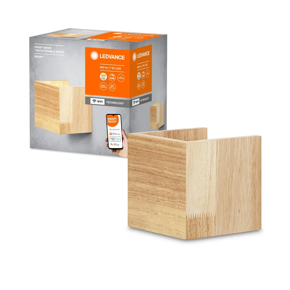 ledvance-orbis-wood-smart-wi-fi-applique-murale-int-rieure-led-dimmable-7-w-600- image 1
