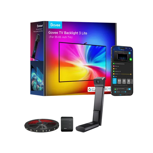 govee-tv-backlight-3-lite-h6099-r-tro-clairage-tv-intelligent-avec-correction-fi image 1