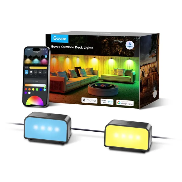 govee-outdoor-deck-lights-reconditionn-lumi-res-de-terrasse-led-rgbicw-r-sistant image 1