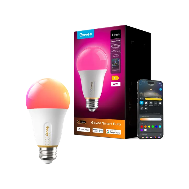 govee-a21-smart-led-light-bulb-e27-ampoule-connect-e-rgbww-1600-lm-contr-le-par- image 1