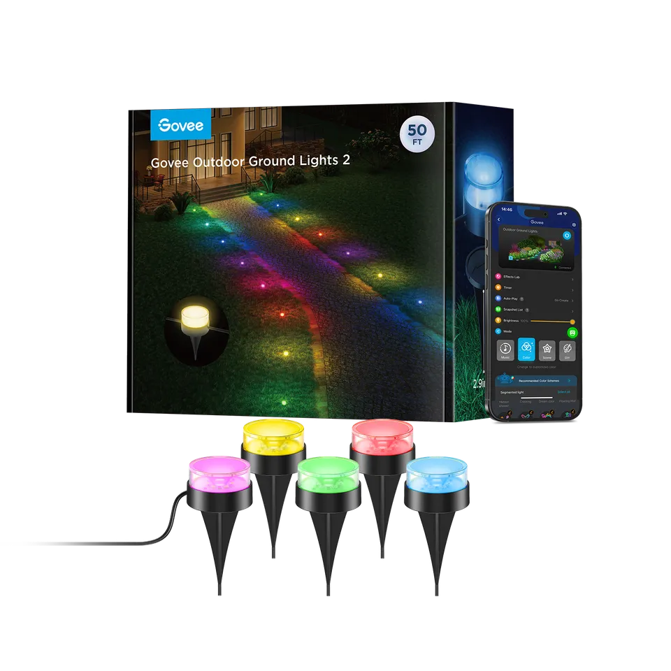 govee-outdoor-ground-lights-2-spots-d-clairage-de-jardin-encastrables-rgb-recond image 1