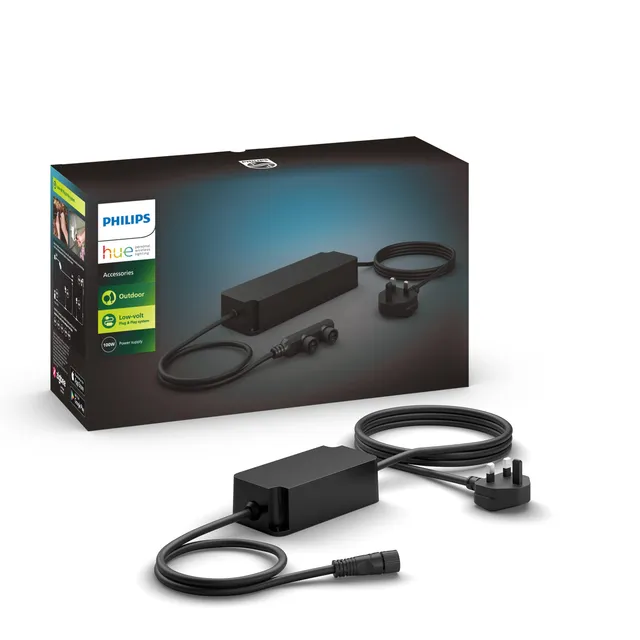 philips-hue-bloc-d-alimentation-d-ext-rieur-basse-tension-40-w-noir-c-ble-3-5-m- image 1
