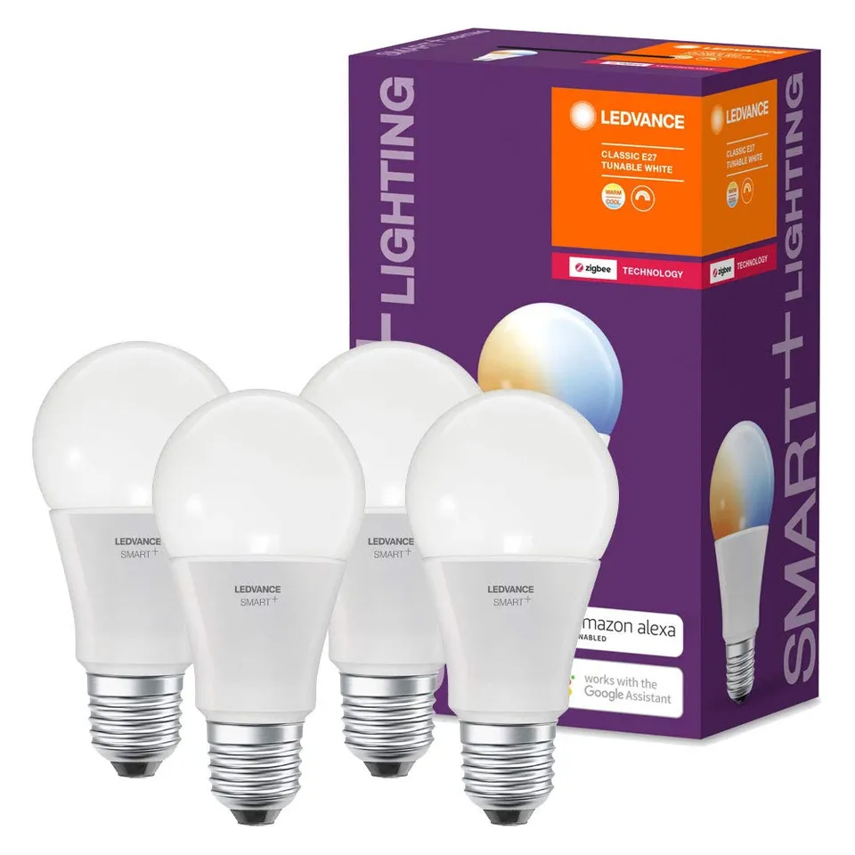 ledvance-smart-zigbee-led-e27-pack-de-4-ampoules-classiques-dimmables-blanc-chau image 1